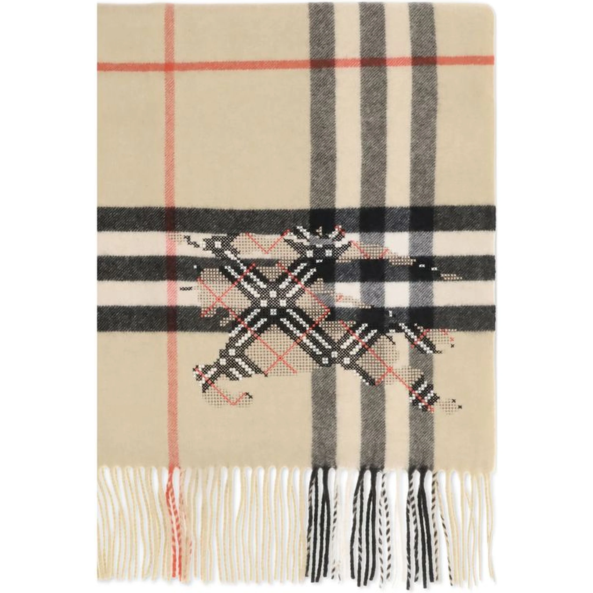Beige Cashmere Scarf
