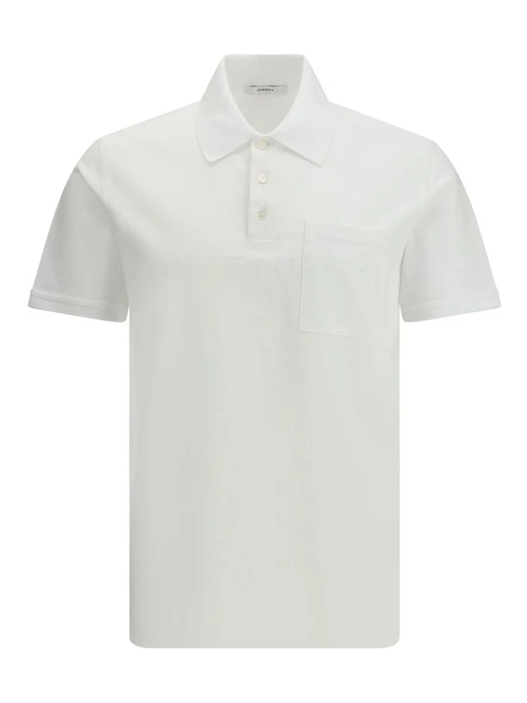 White Cotton Polo Shirt