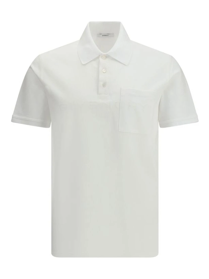 White Cotton Polo Shirt