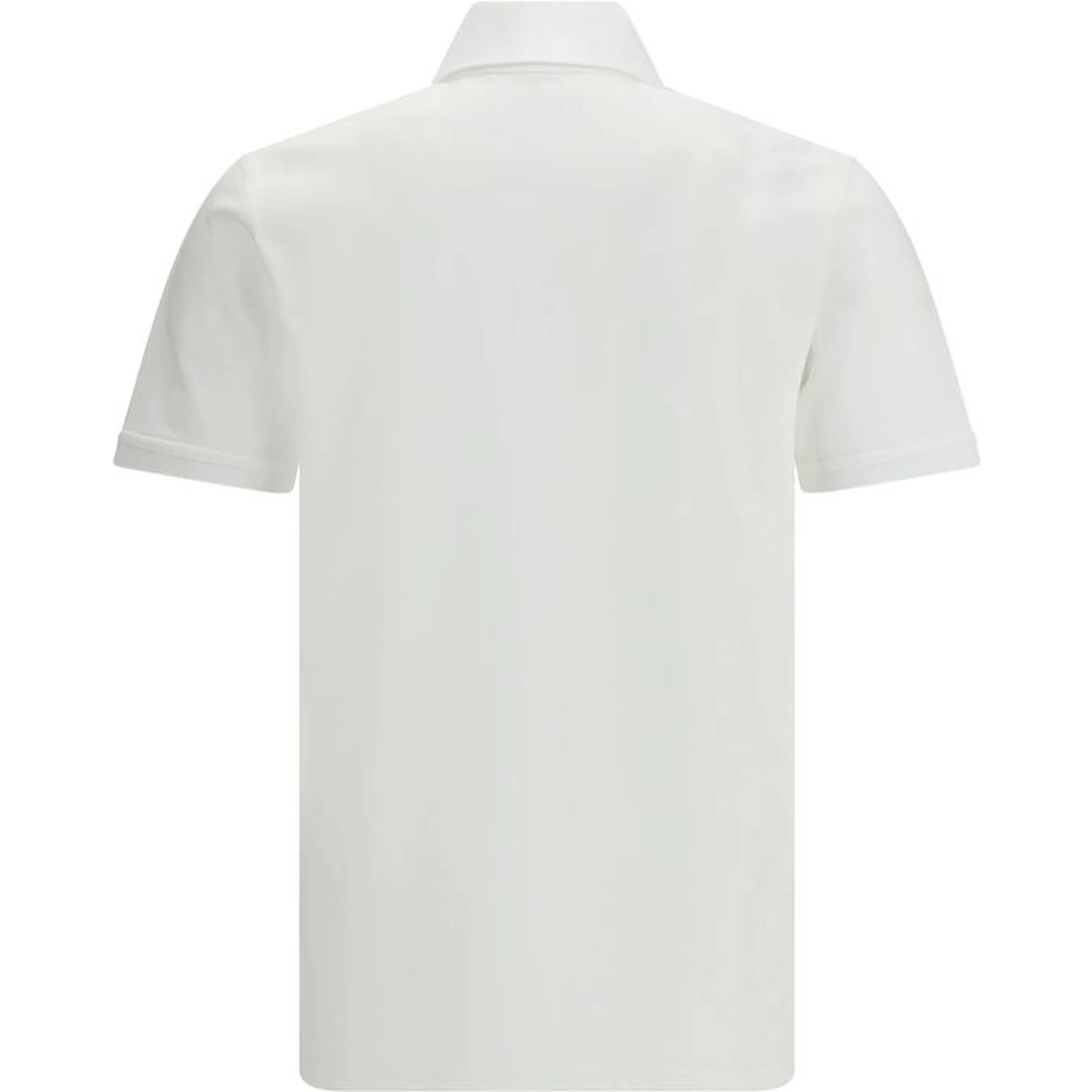 قميص بولو قطني أبيض