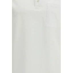 قميص بولو قطني أبيض