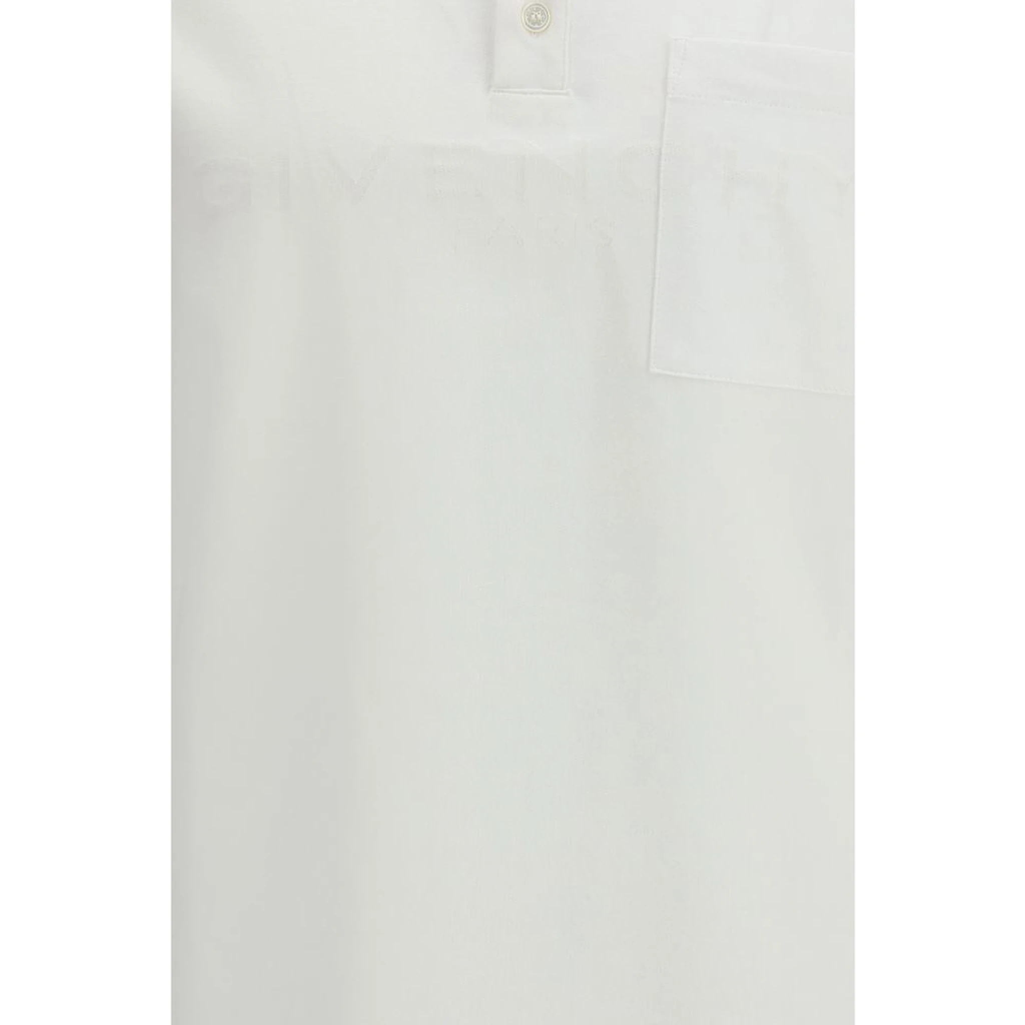 قميص بولو قطني أبيض