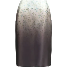 Multicolor Silk Long Skirt