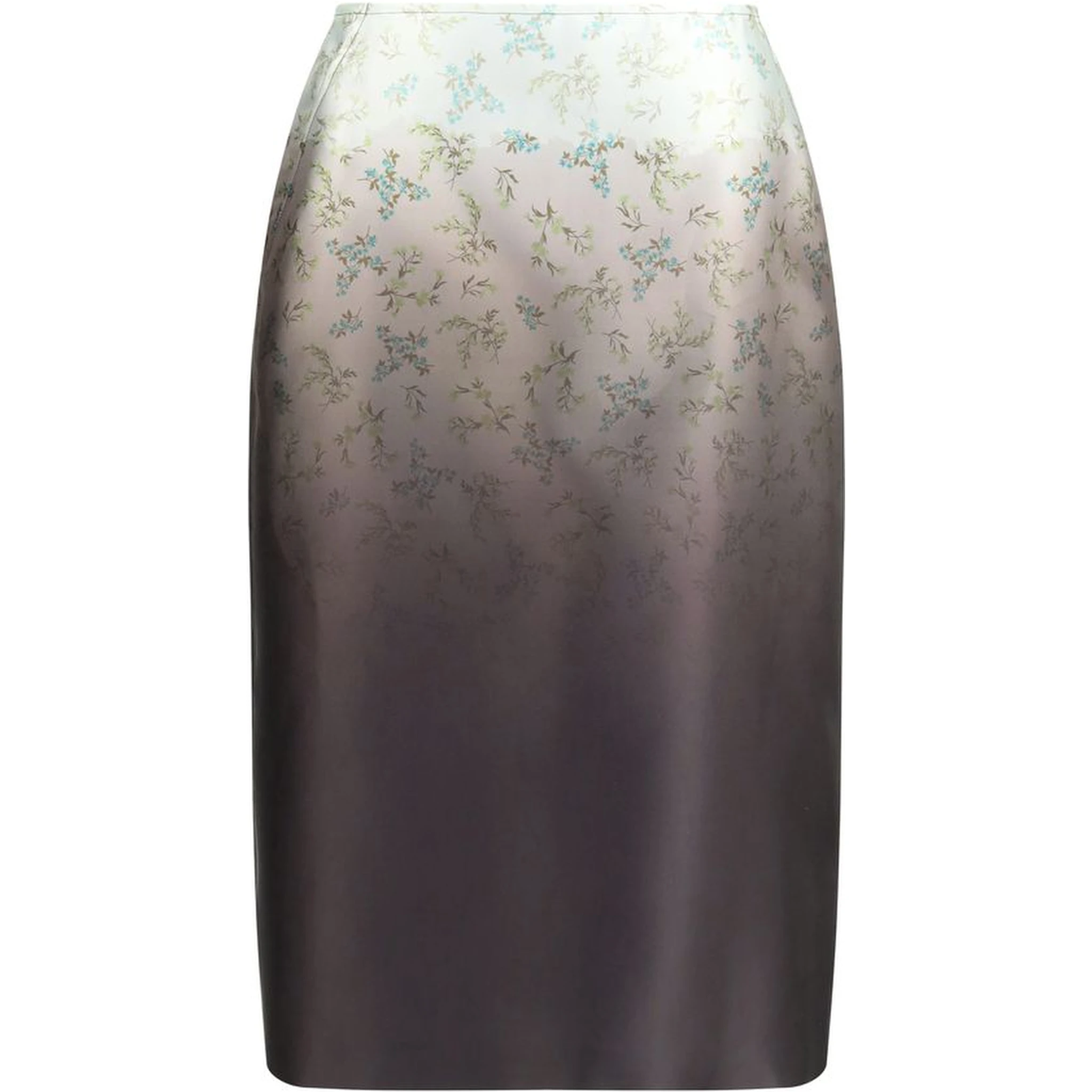 Multicolor Silk Long Skirt