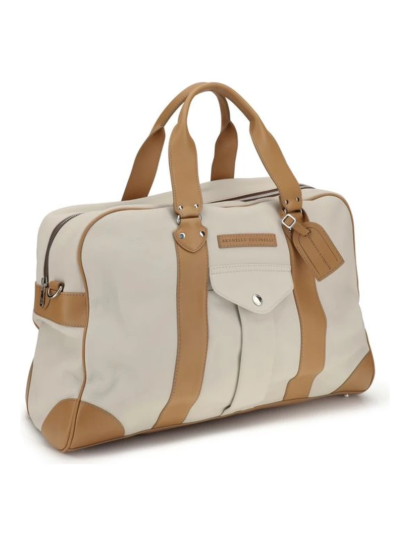 Beige Calf Leather Bos Taurus Luggage And Travel