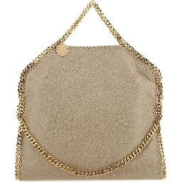 Cappuccino shaggy deer Falabella Fold Over handbag