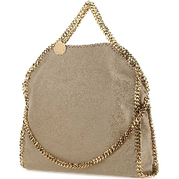 Cappuccino shaggy deer Falabella Fold Over handbag