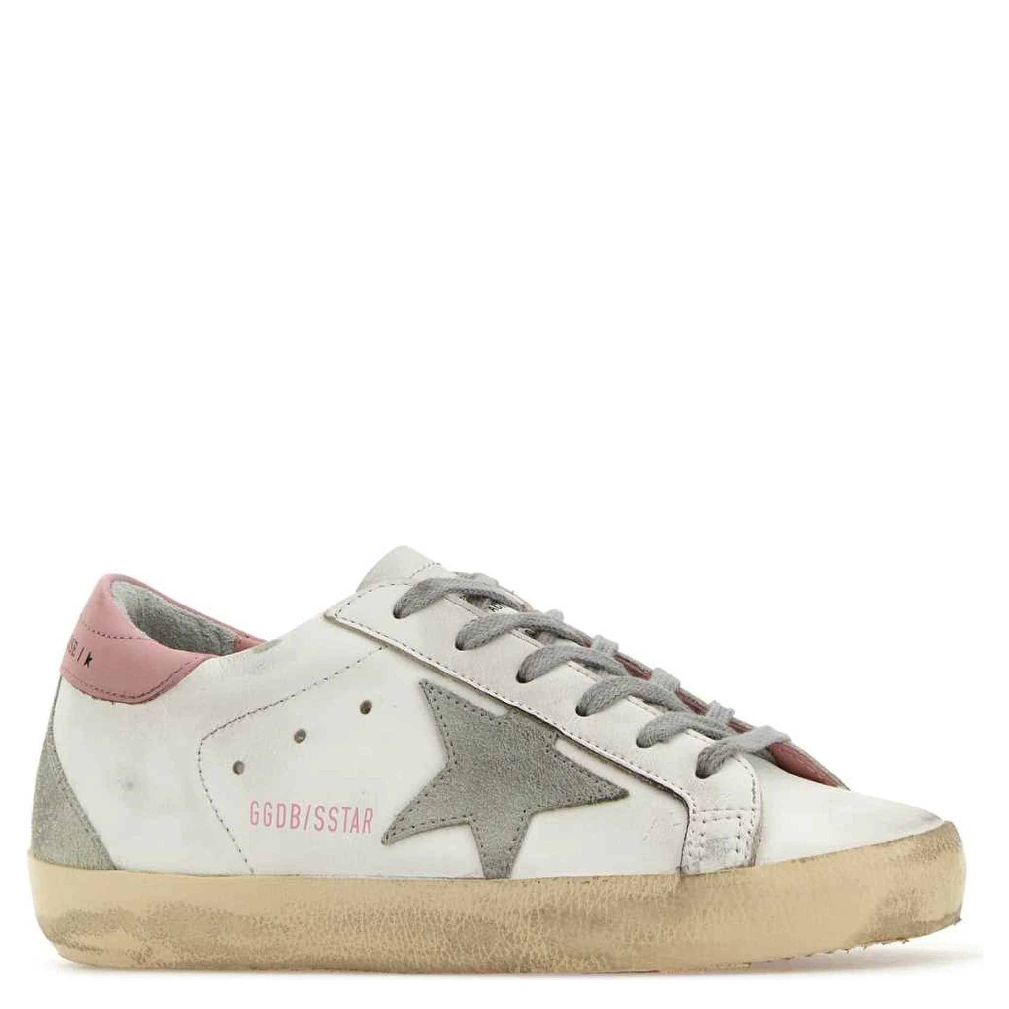 SUPER-STAR LEATHER UPPER AND HEEL SUEDE STAR AND S