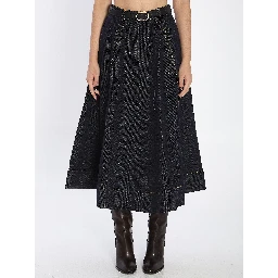 Flared midi skirt