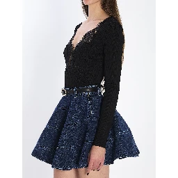 بلوزة محبوكة من الدانتيل