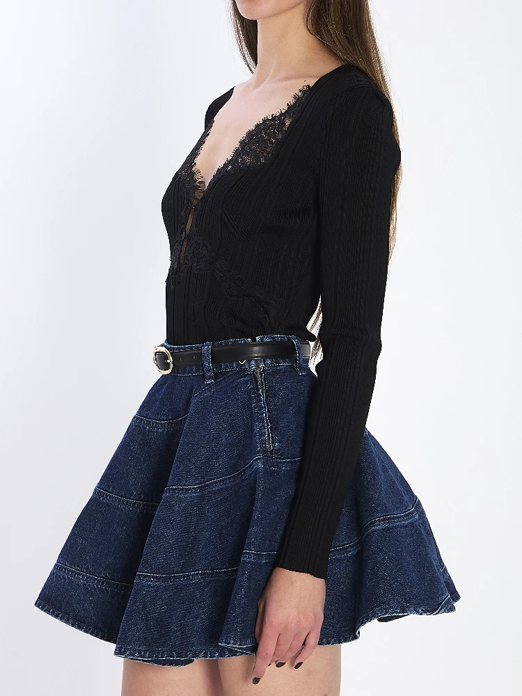 بلوزة محبوكة من الدانتيل alternative