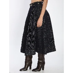 Flared midi skirt