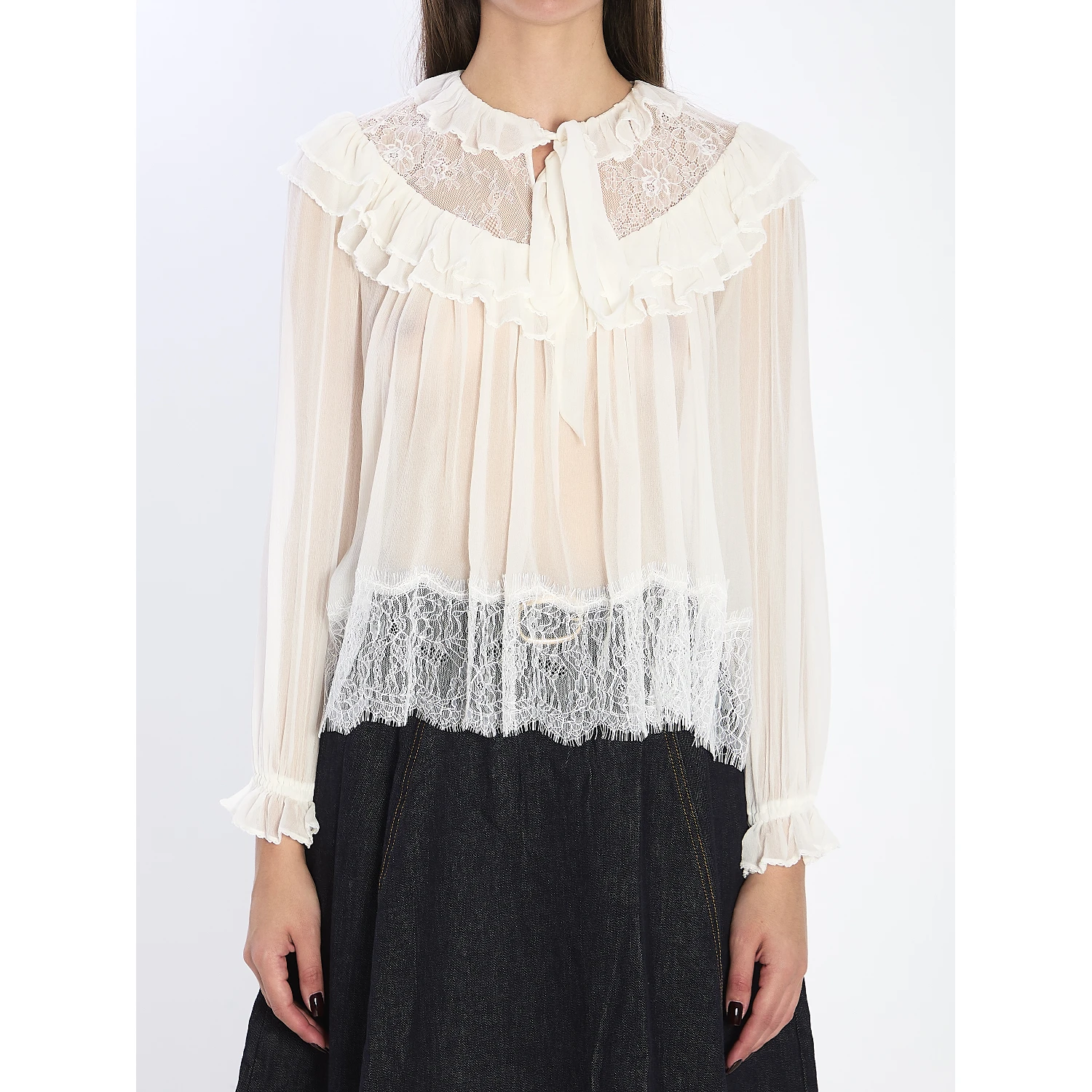 Georgette lace blouse