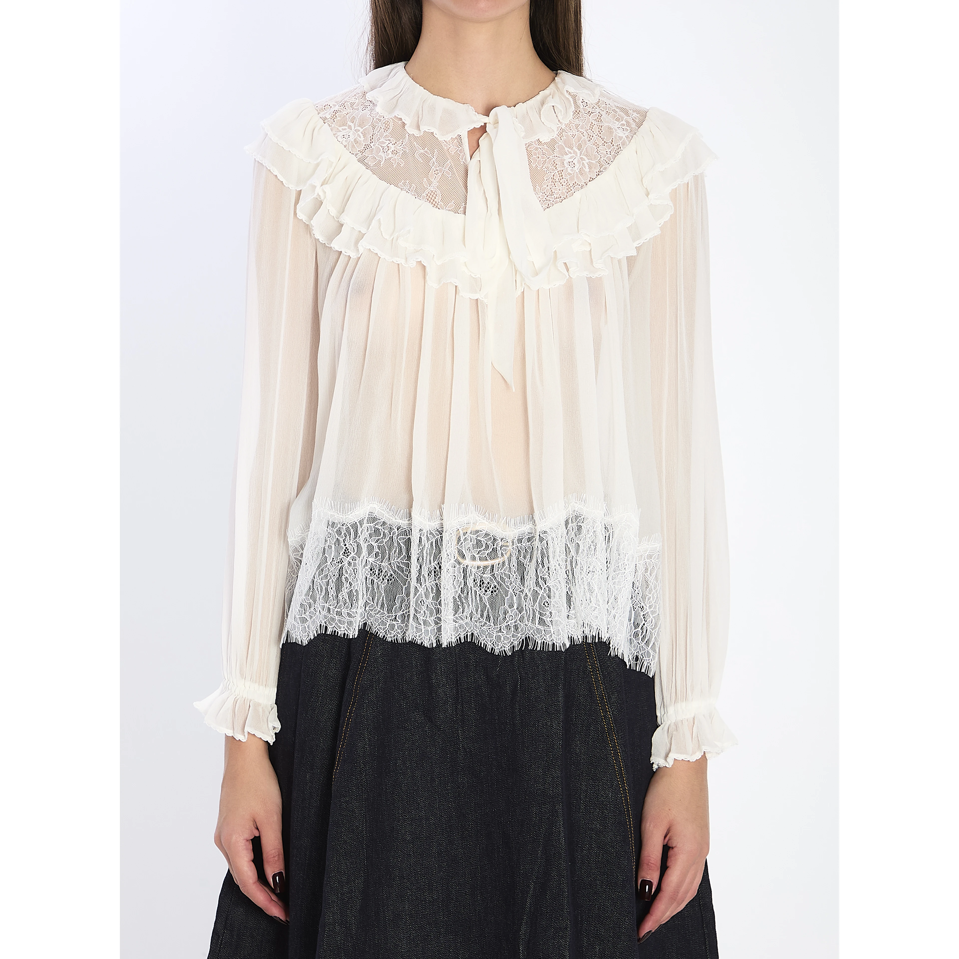 Georgette lace blouse
