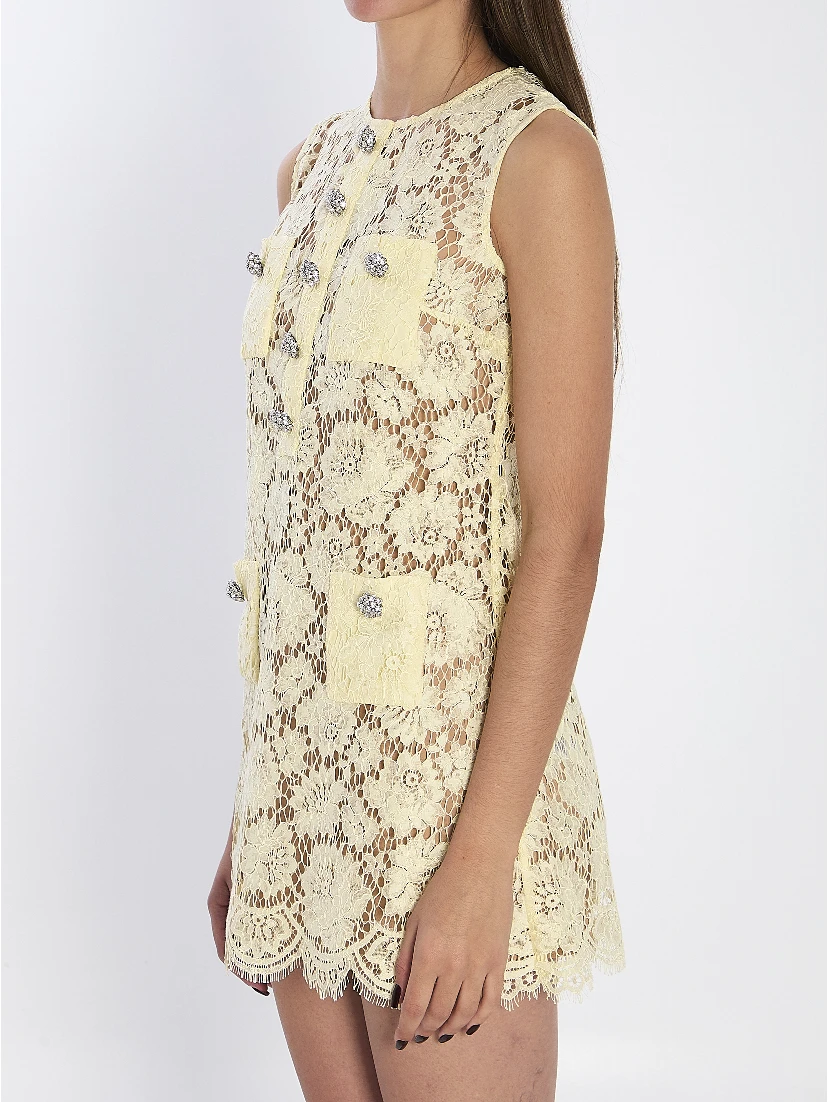 Fine lace mini dress