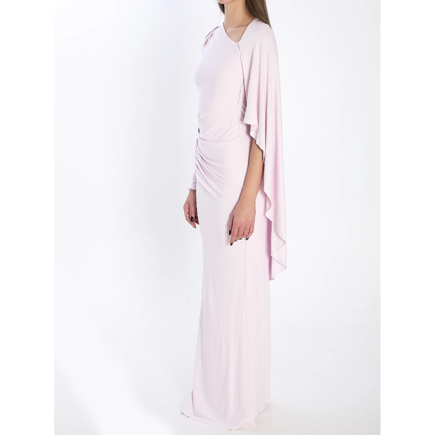 Jersey drape midi dress