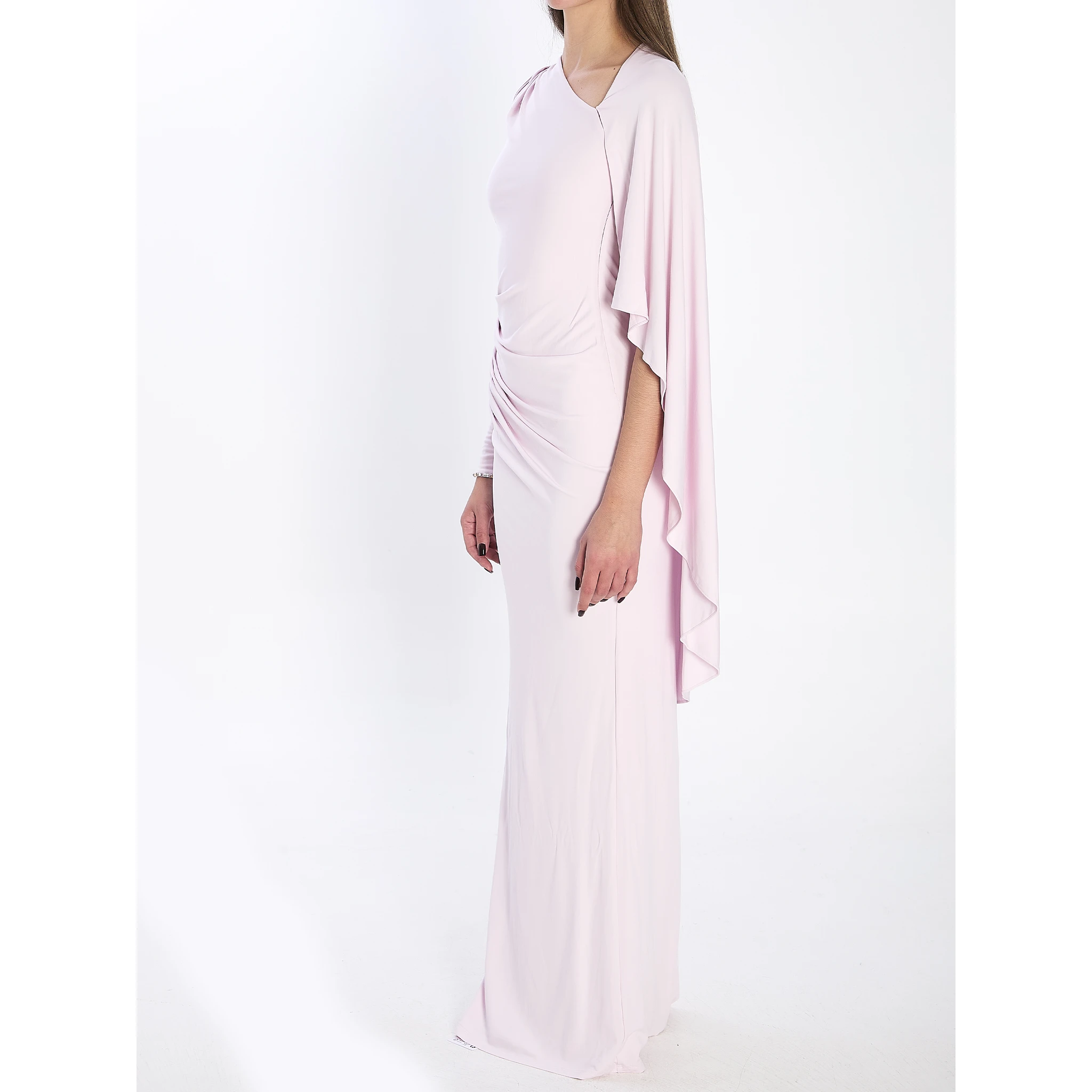 Jersey drape midi dress
