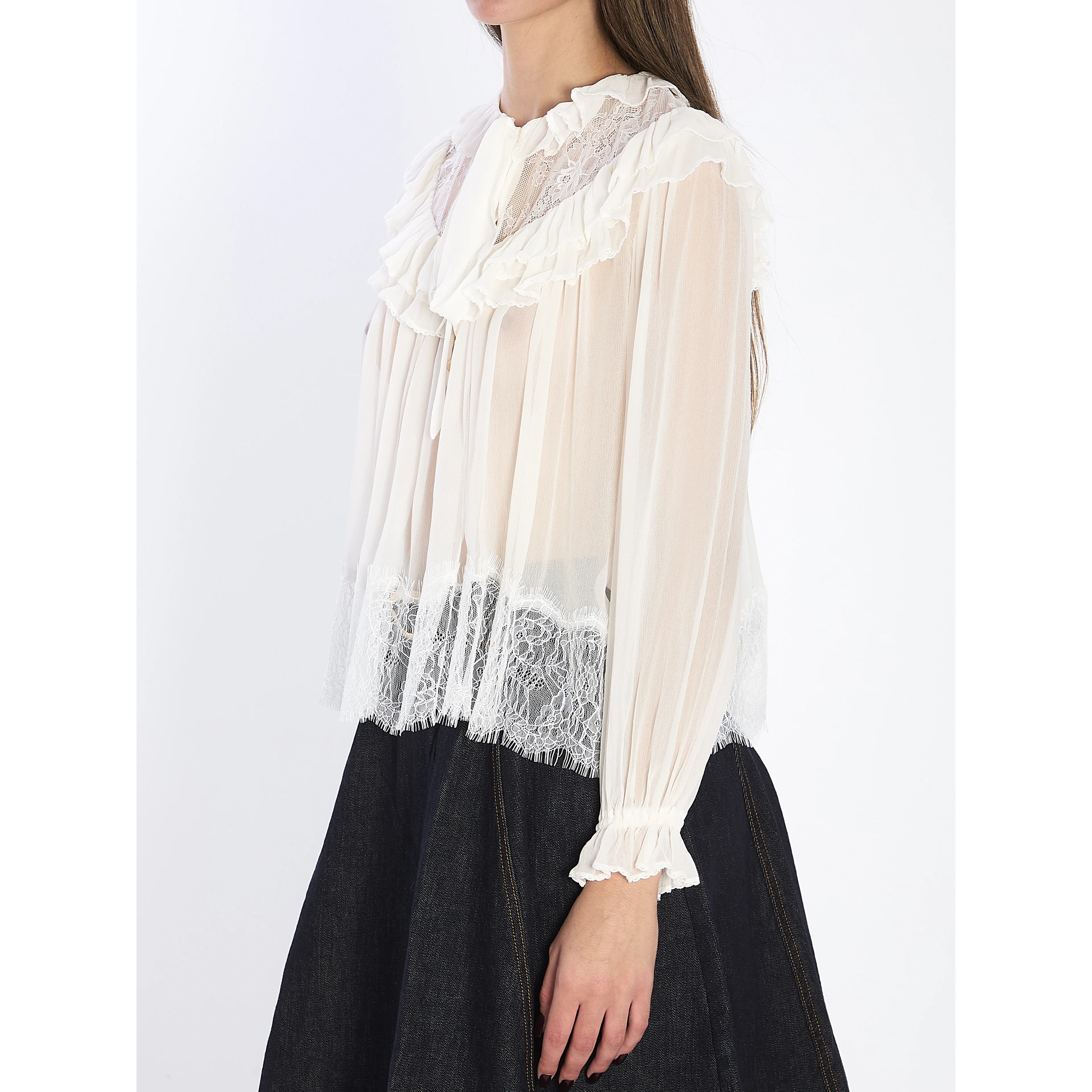 Georgette lace blouse