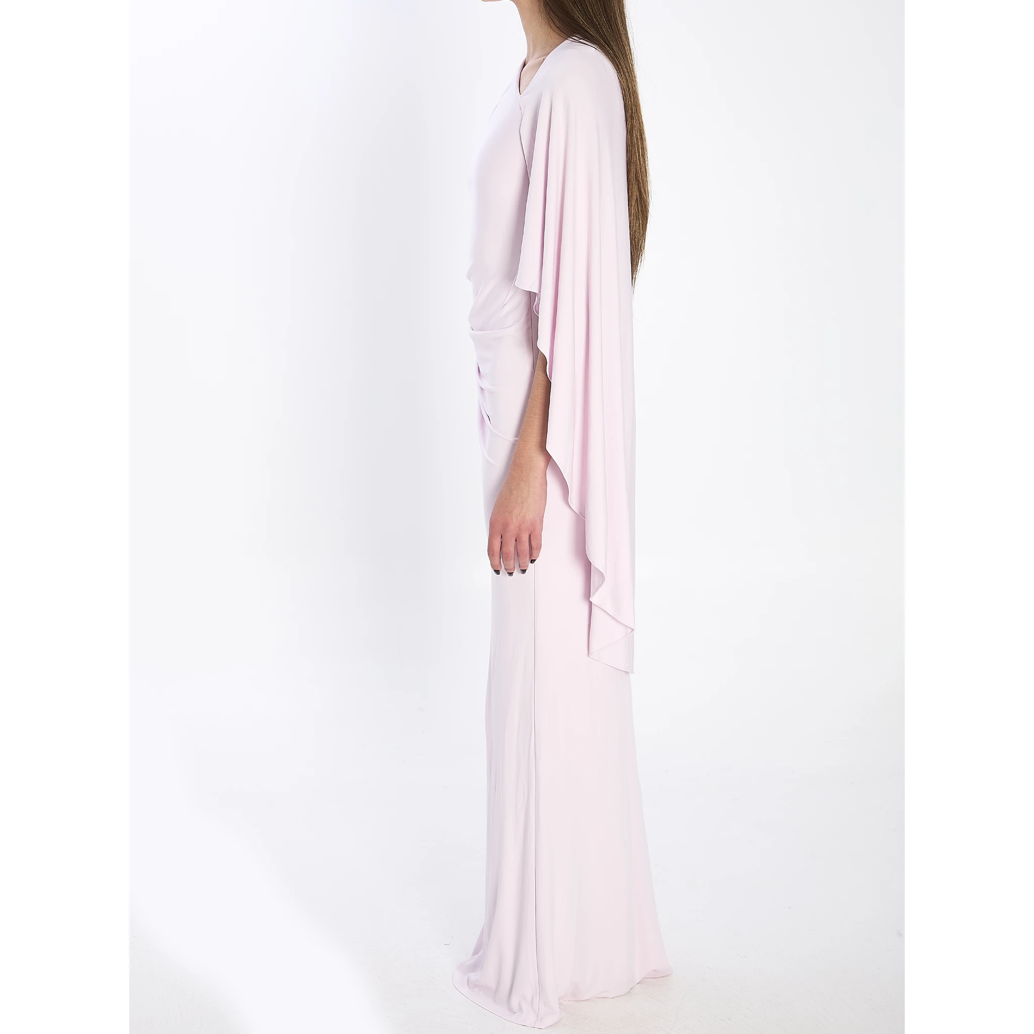 Jersey drape midi dress
