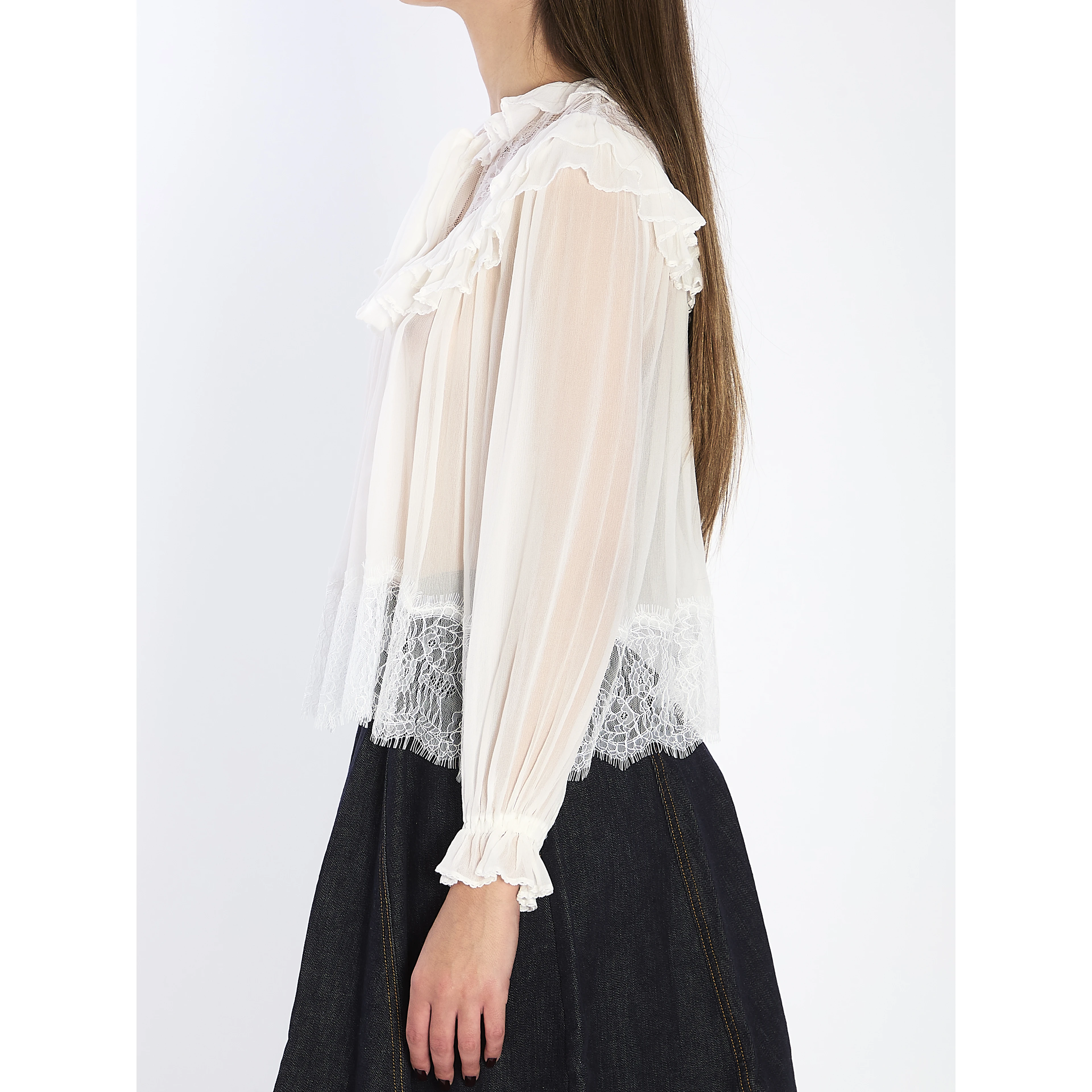 Georgette lace blouse