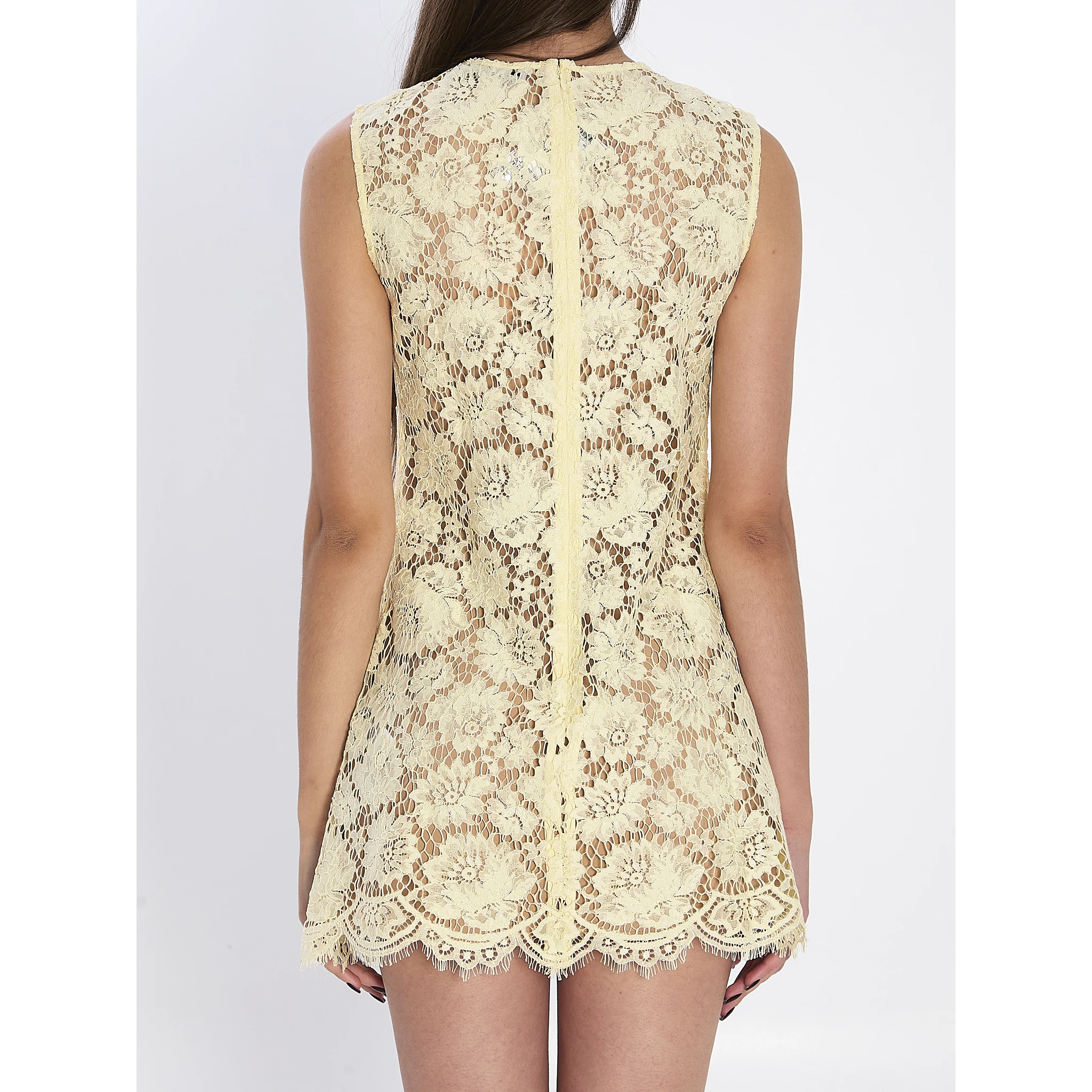 Fine lace mini dress