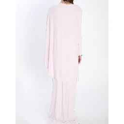 Jersey drape midi dress