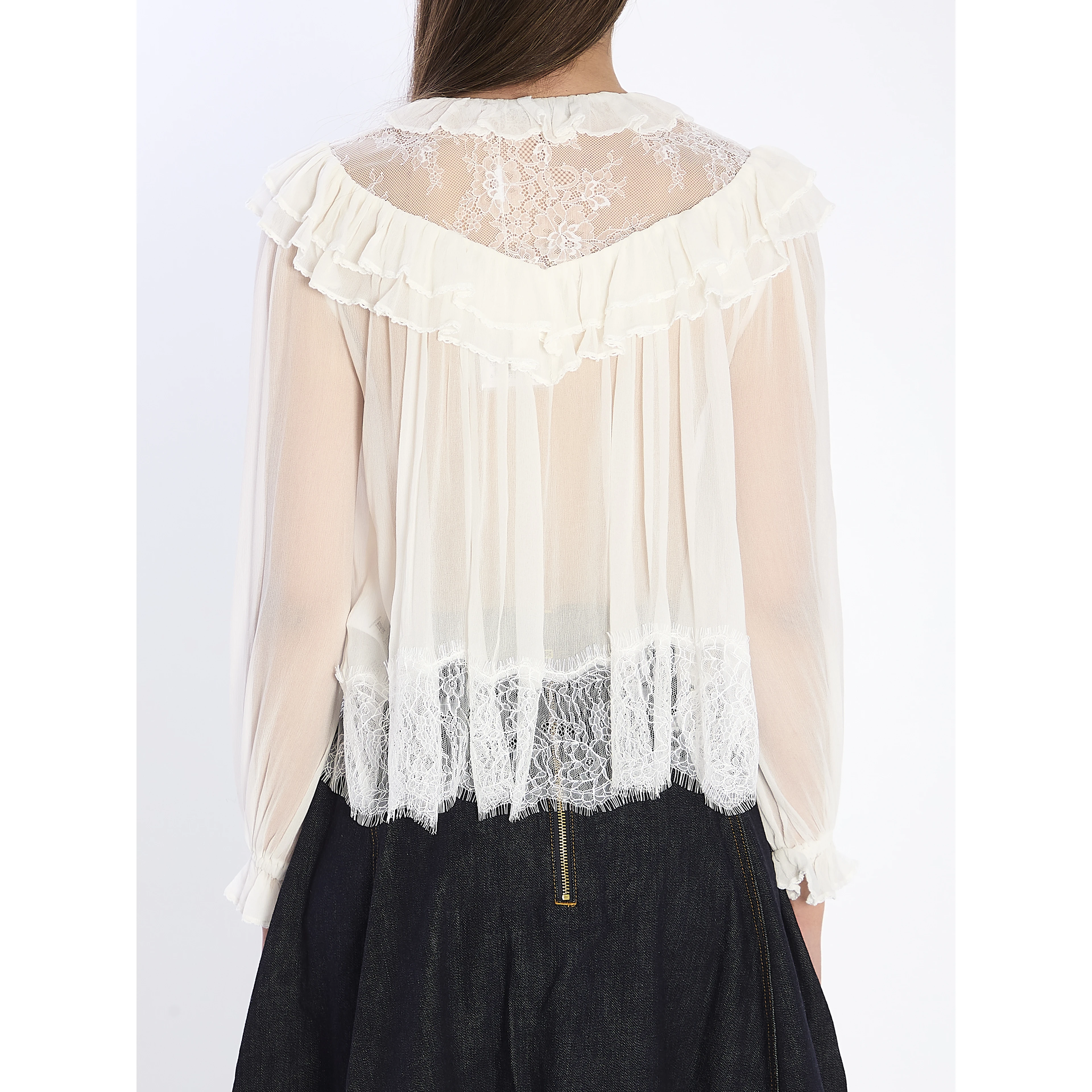 Georgette lace blouse
