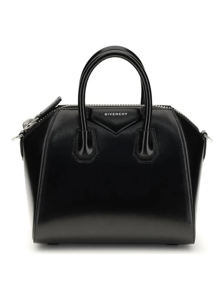 Black Calf Leather Bos Taurus Handbag