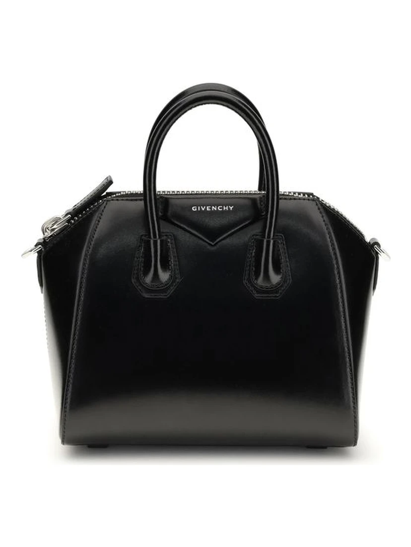 Black Calf Leather Bos Taurus Handbag