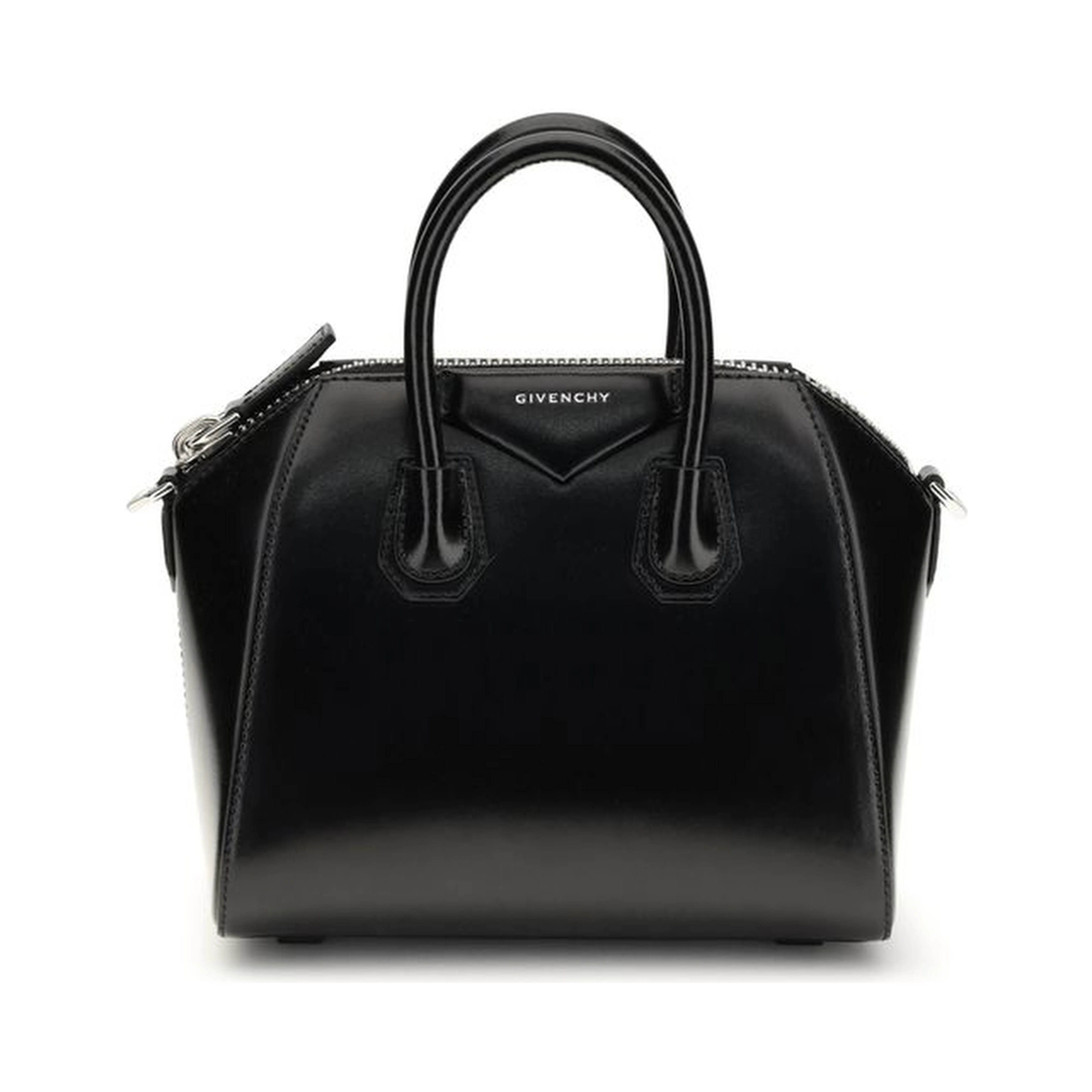 Black Calf Leather Bos Taurus Handbag