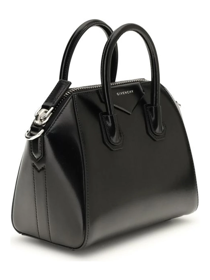 Black Calf Leather Bos Taurus Handbag