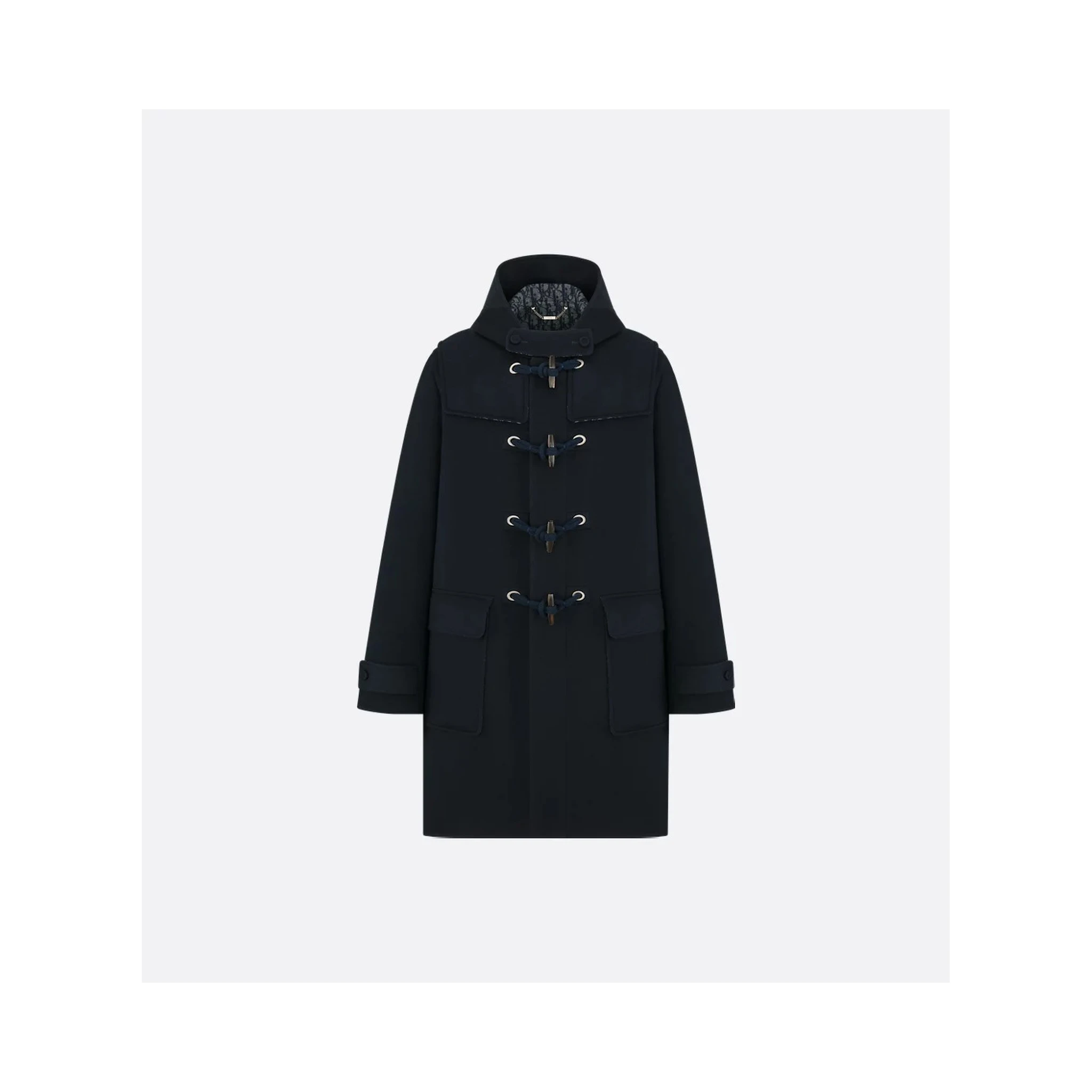 "Dior Icons" long coat in virgin wool