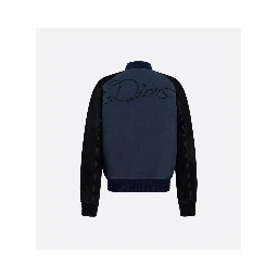 "Dior Ribbon leather bomber jacket