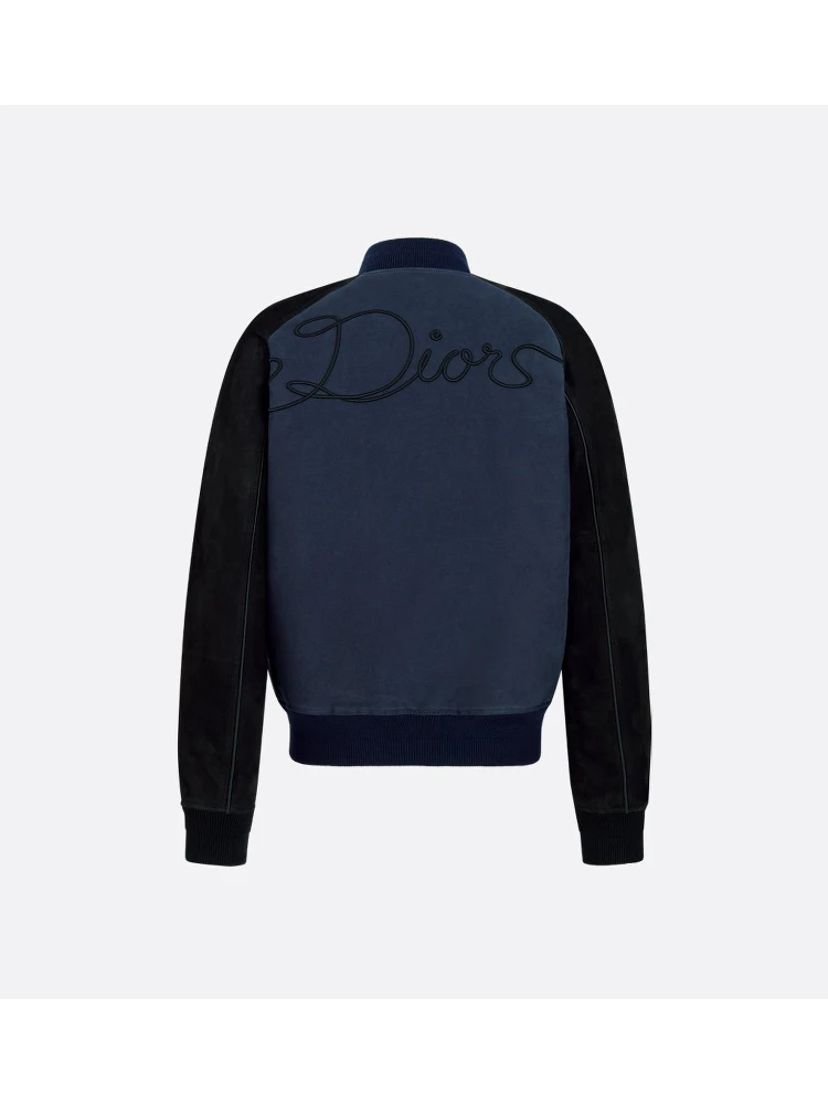 "Dior Ribbon leather bomber jacket alternative