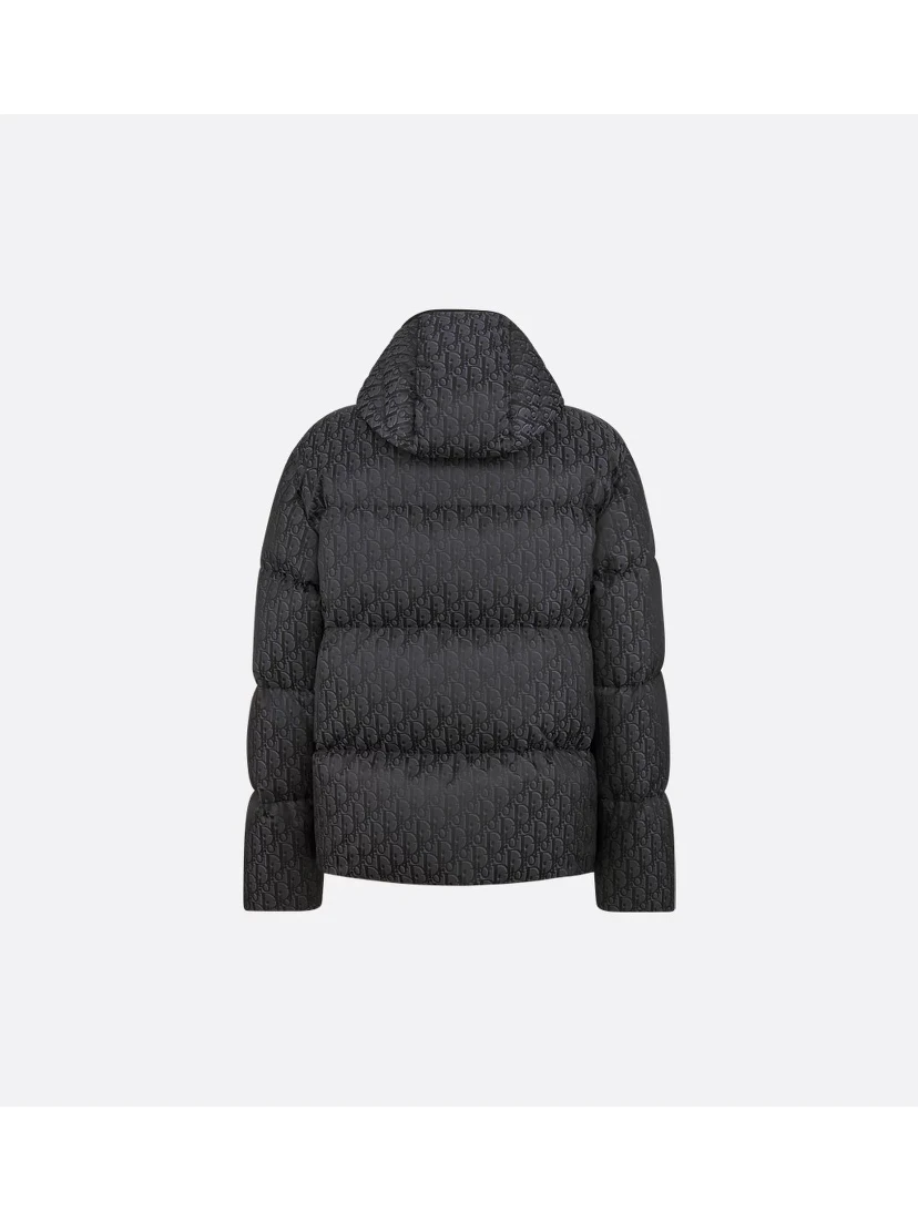 "Dior Oblique" quilted and hooded down jacket