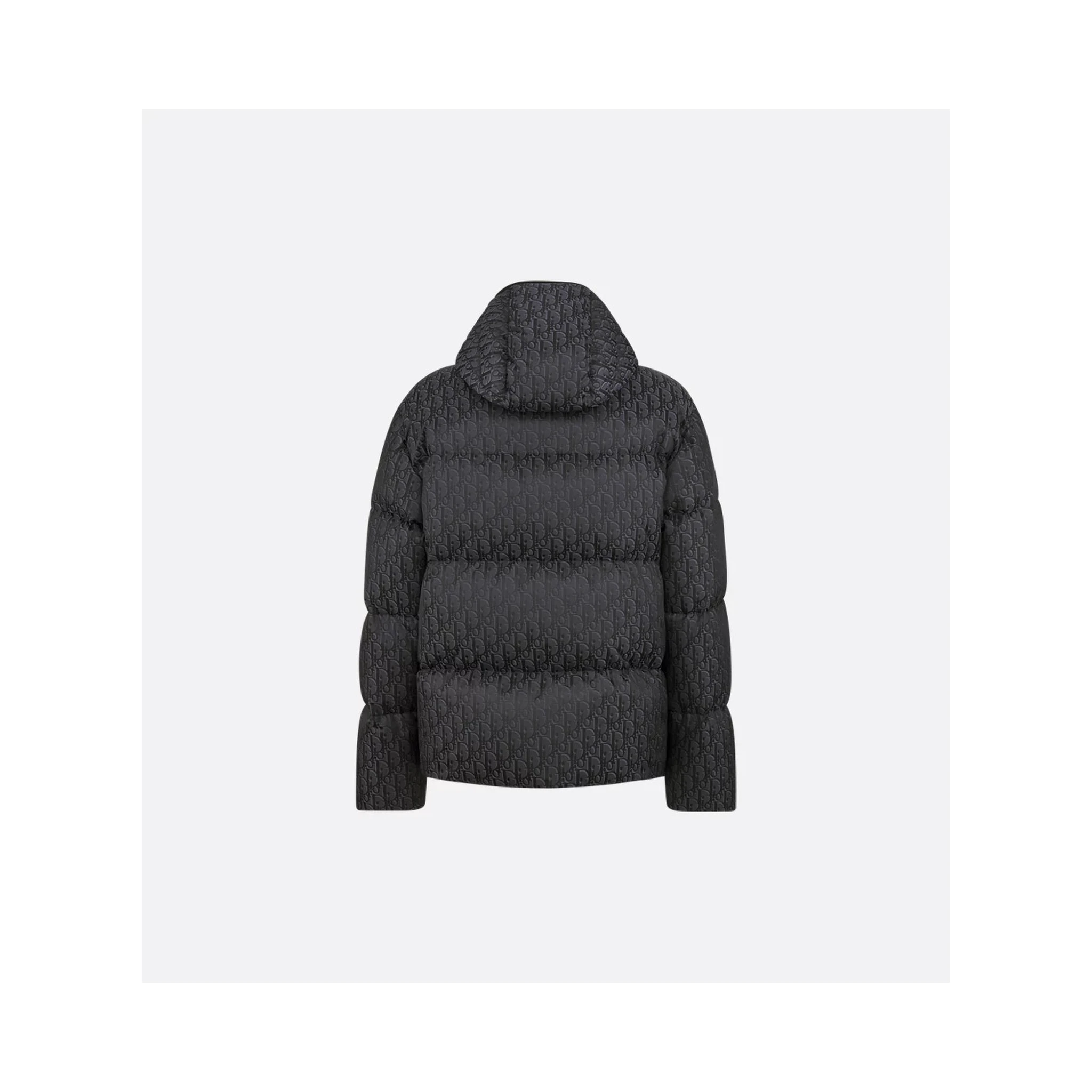 "Dior Oblique" quilted and hooded down jacket
