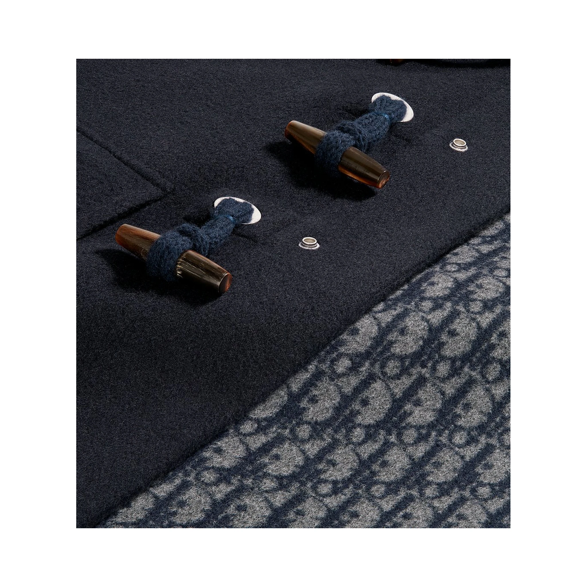 "Dior Icons" long coat in virgin wool