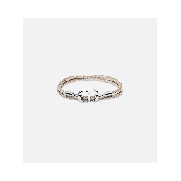 "CD Icon" bracelet in leather