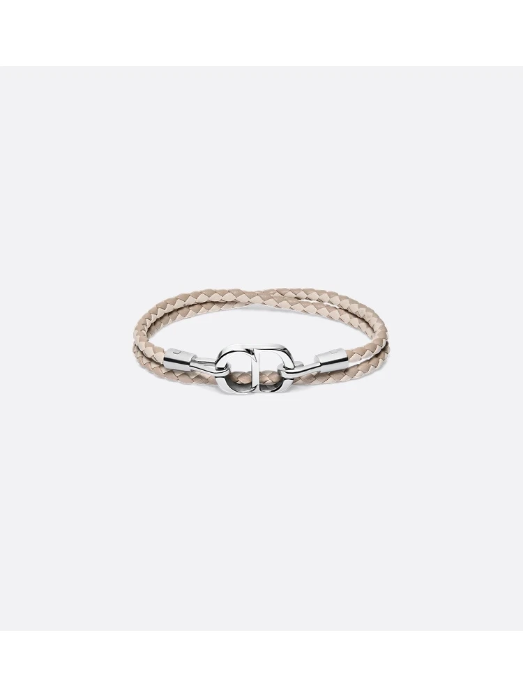 "CD Icon" bracelet in leather