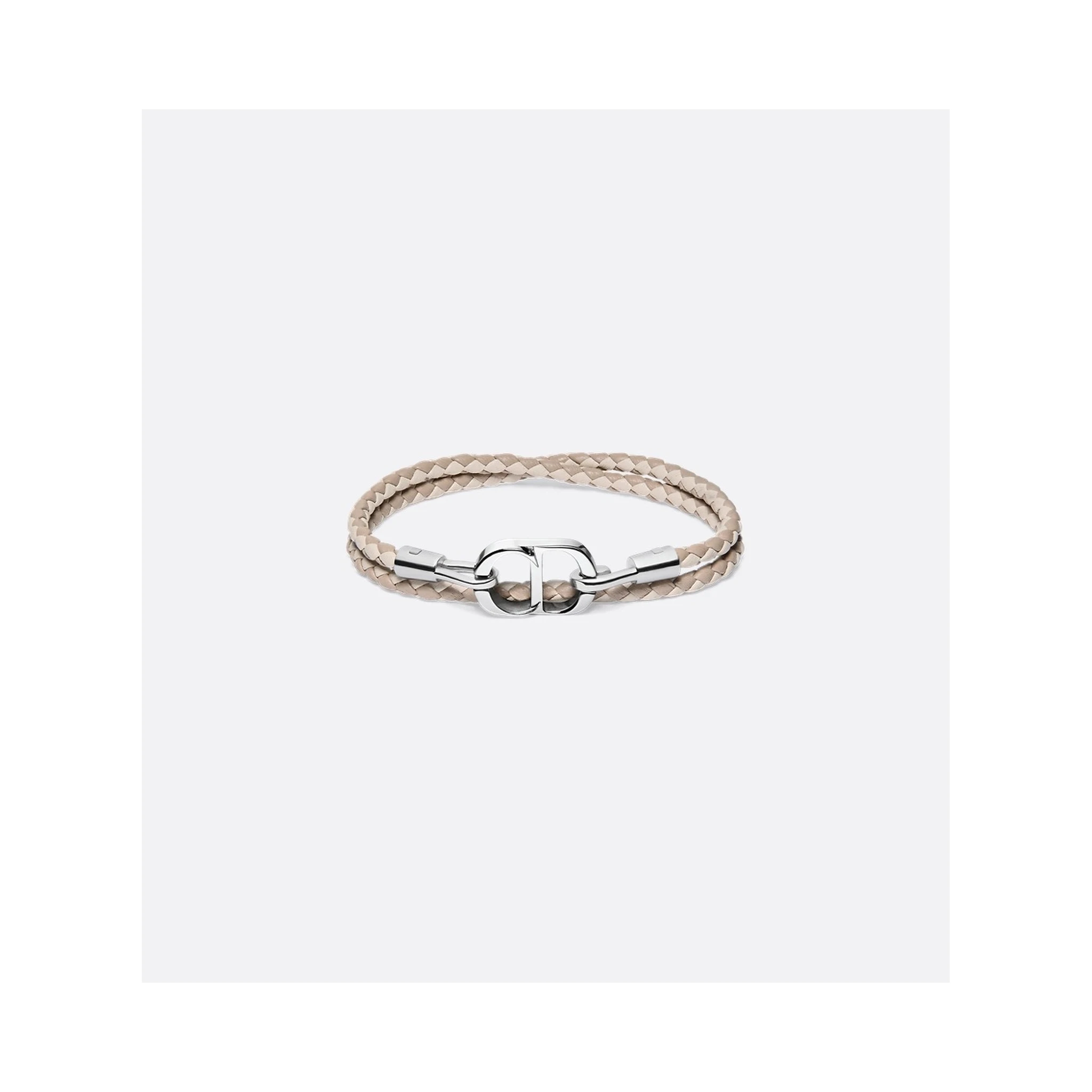 "CD Icon" bracelet in leather