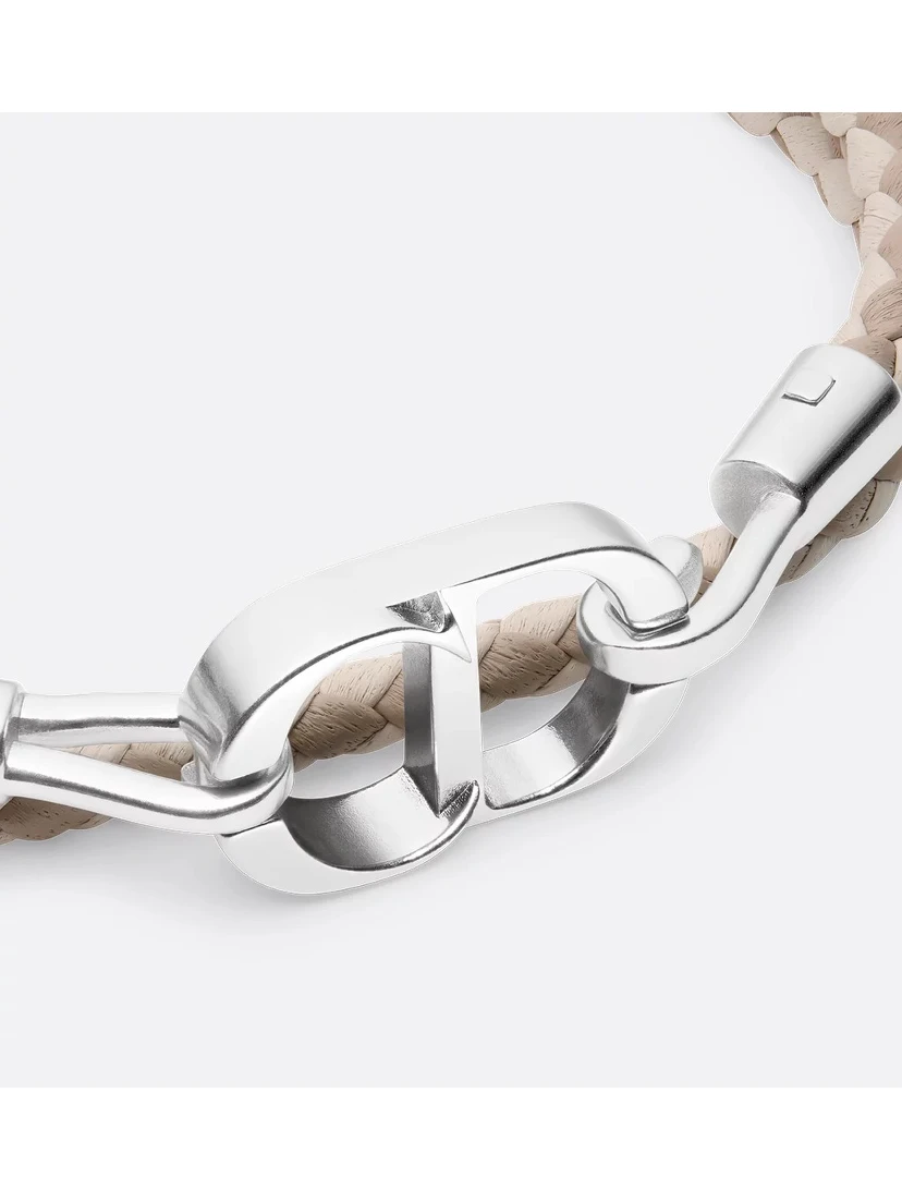 "CD Icon" bracelet in leather