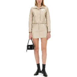 CROP JACKET WITH LOGO