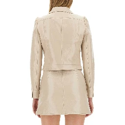 CROP JACKET WITH LOGO