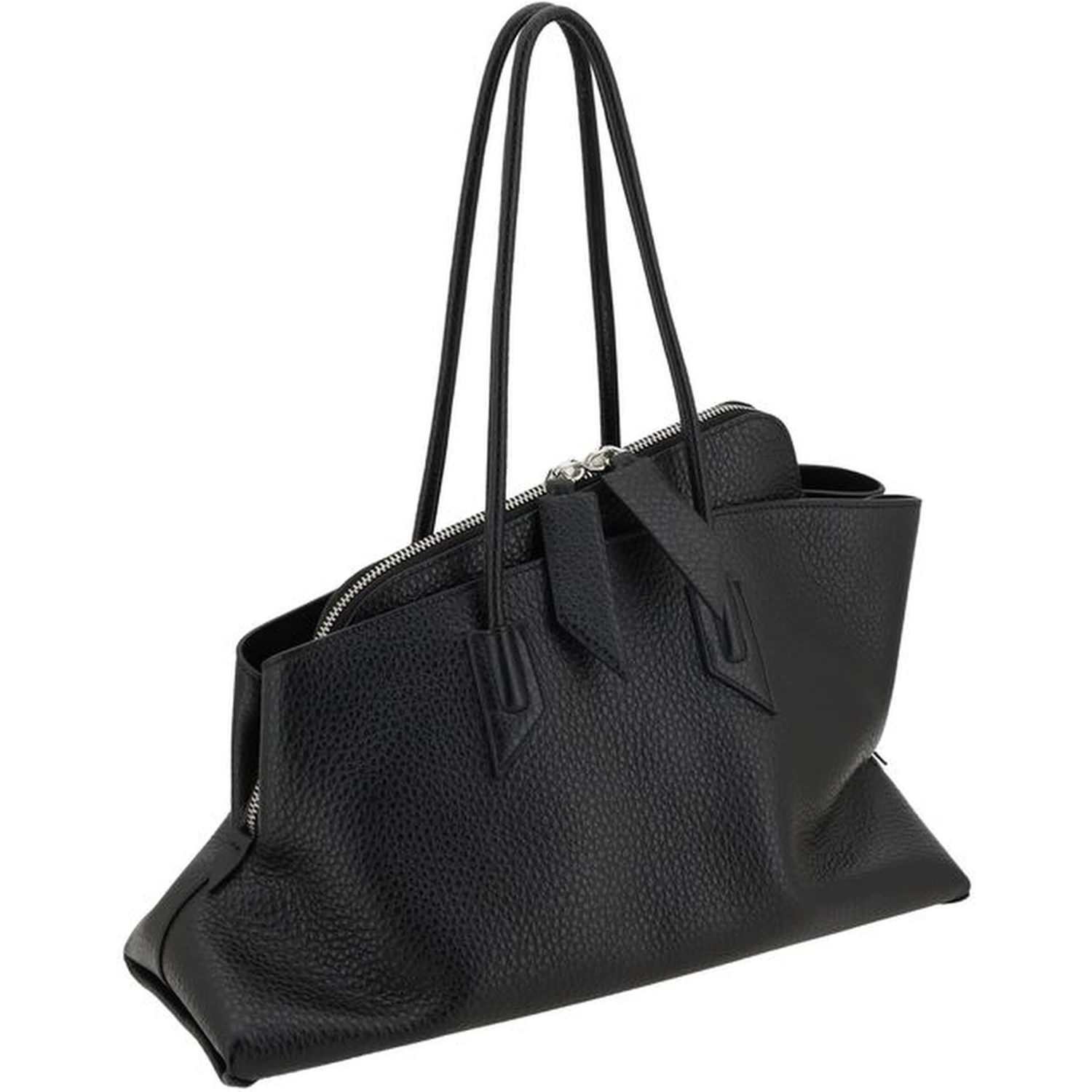 Black Calf Leather Bos Taurus Shoulder Bag