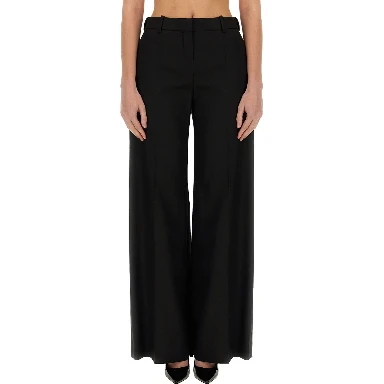 WIDE GABARDINE PANTS