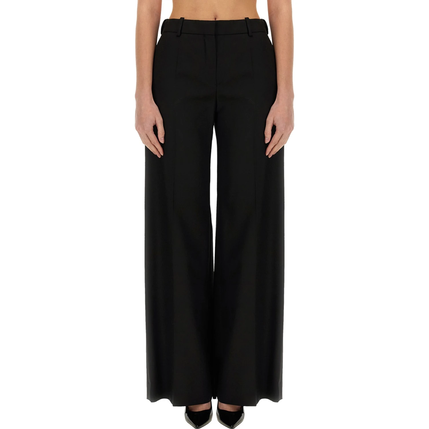 WIDE GABARDINE PANTS