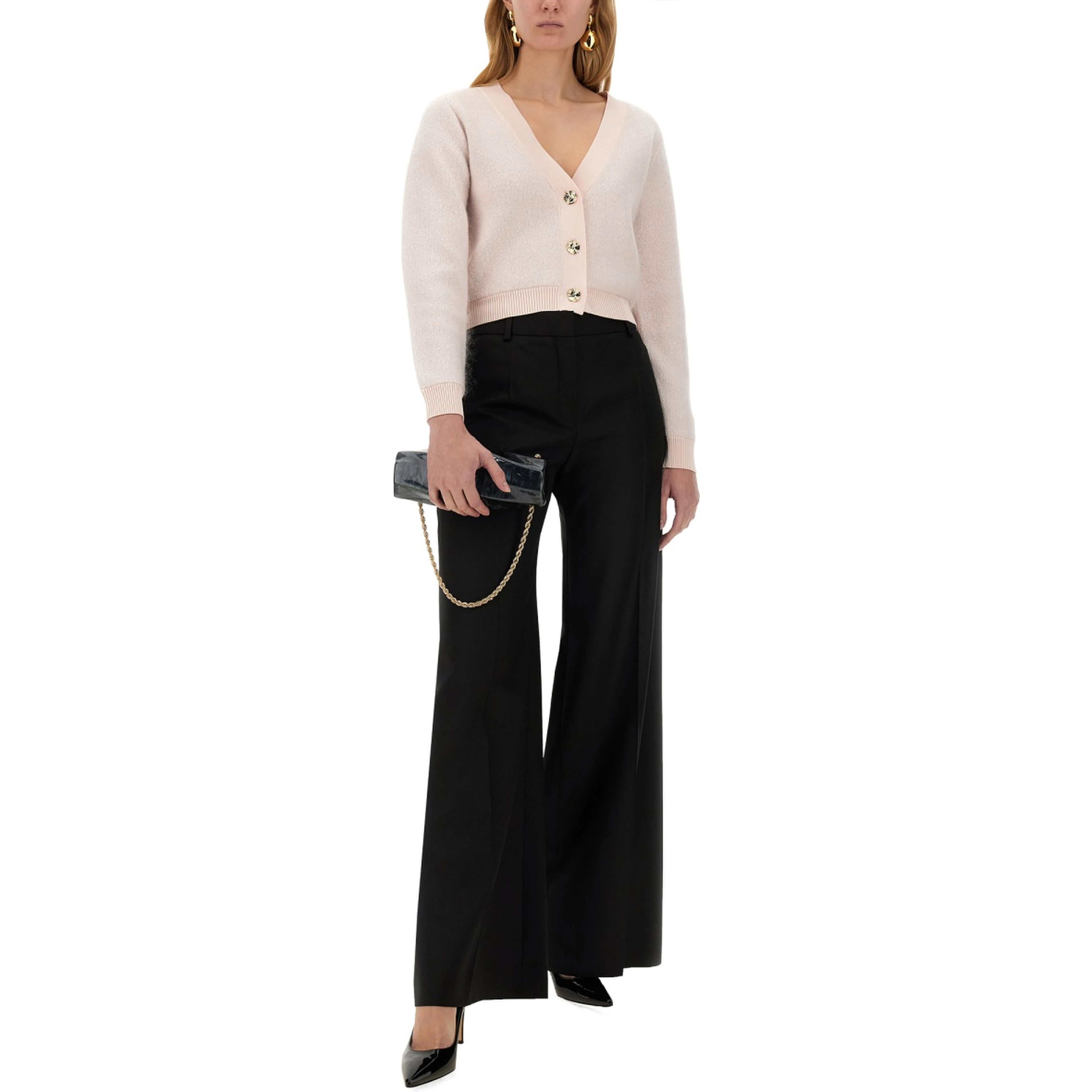 WIDE GABARDINE PANTS
