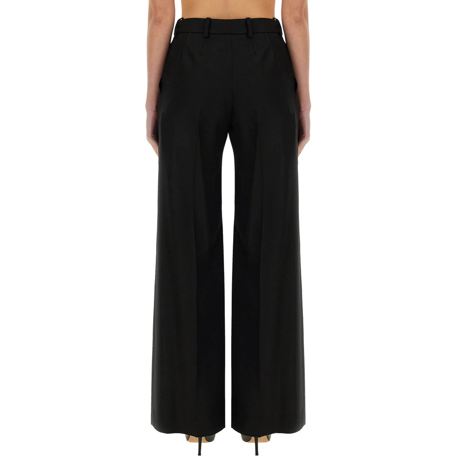 WIDE GABARDINE PANTS