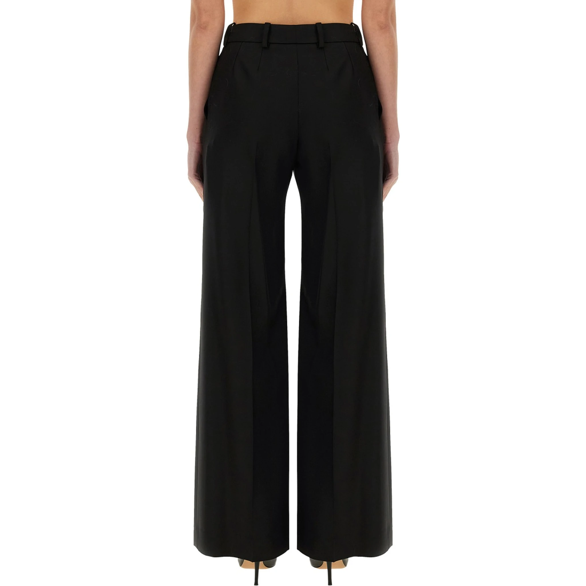 WIDE GABARDINE PANTS