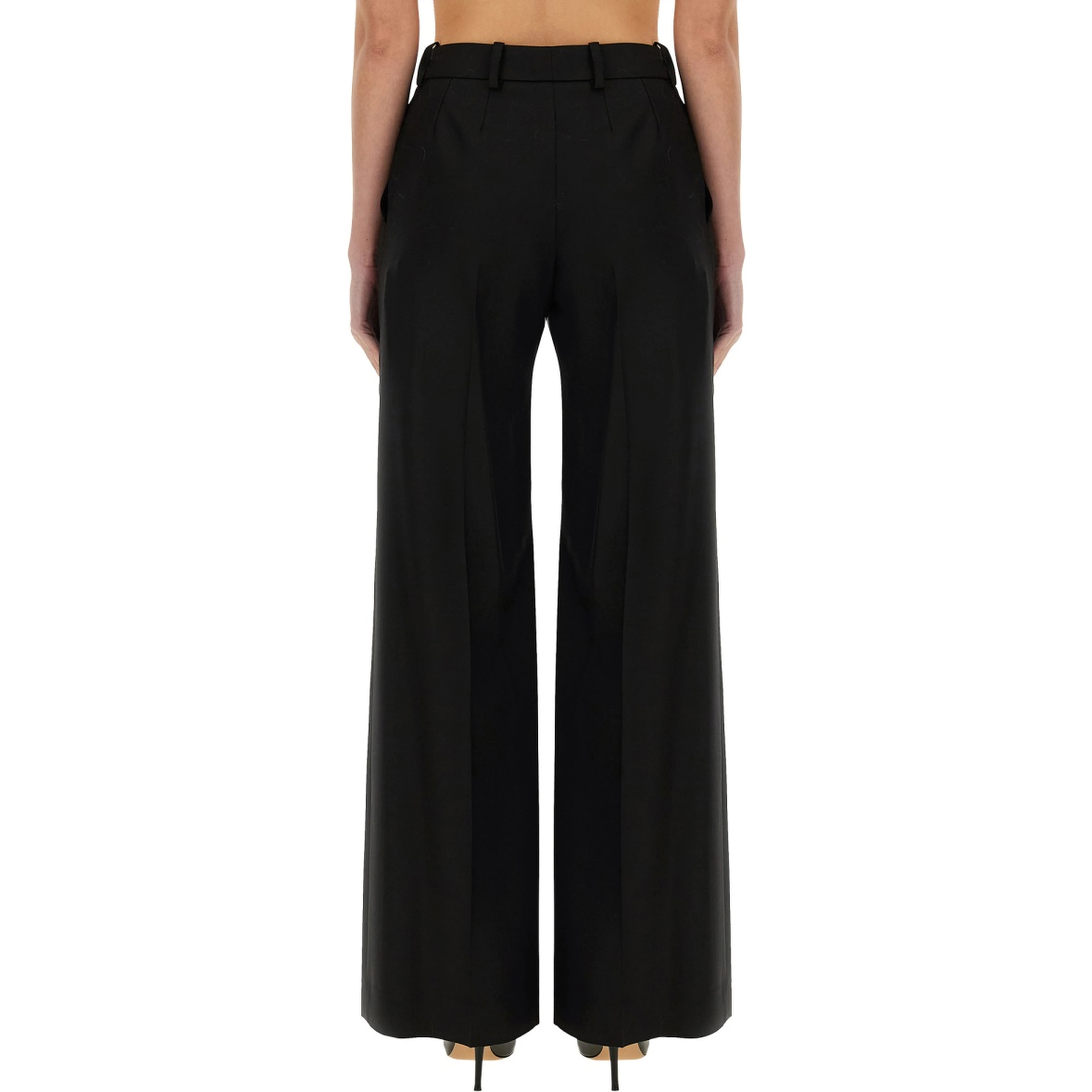 WIDE GABARDINE PANTS